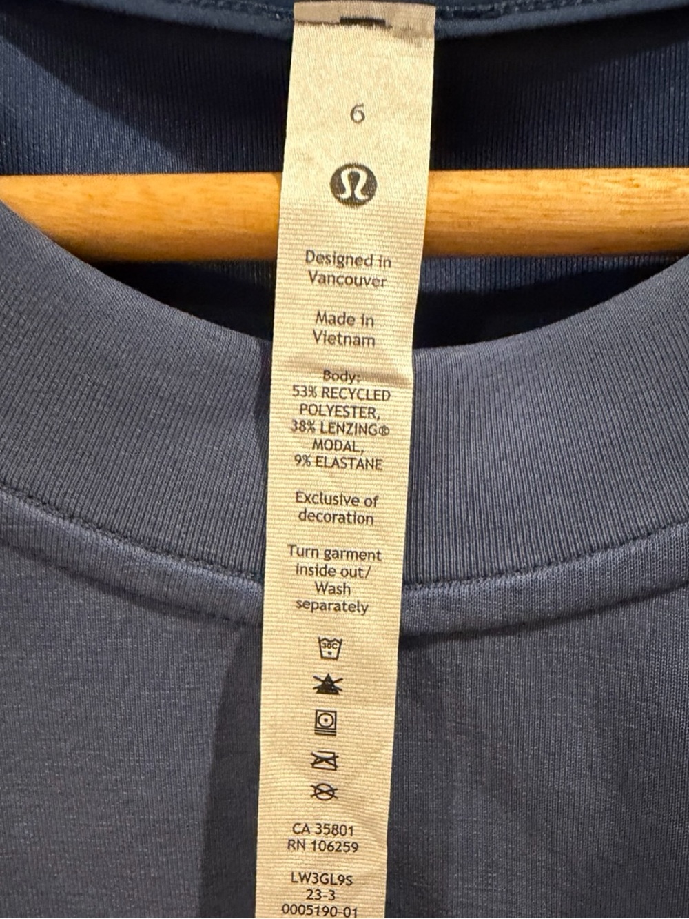 Womens Lululemon Perfectly Oversize Cropped Crew soft streme size 6 - Picture 7 of 8